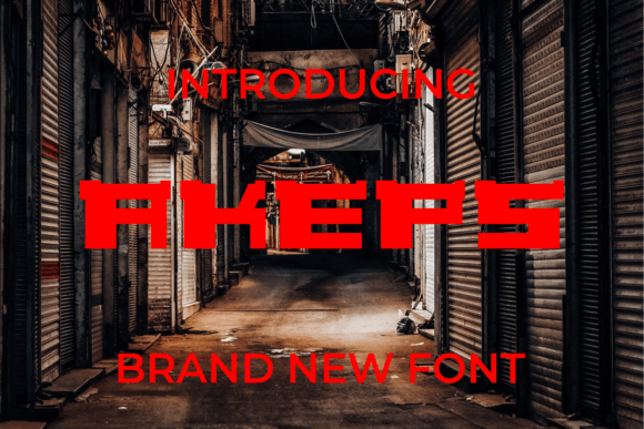 Akeps: A Bold Display Font for Modern Web Design