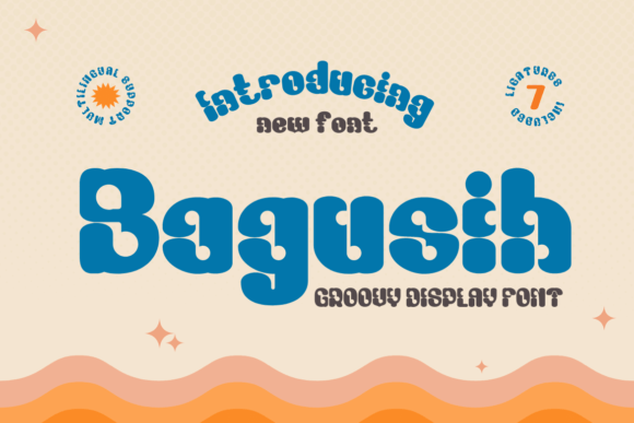 Bagusih: A Bold Retro Display Font for Digital Branding