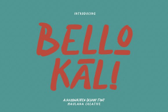 Bellokali: A Quirky Handwritten Display Font for Crafters