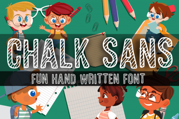 Chalk Sans: A Playful Display Font for Handmade Labels & Printables