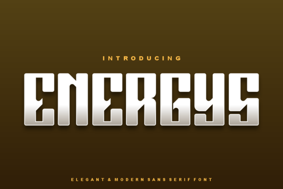 Energys Display Font for Small Business Branding