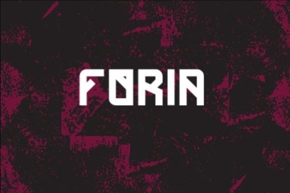 Foria: A Modern Display Font for Digital Brand Impact