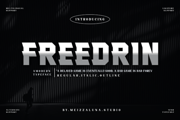 Freedrin: A Display Font That Earns Its Space
