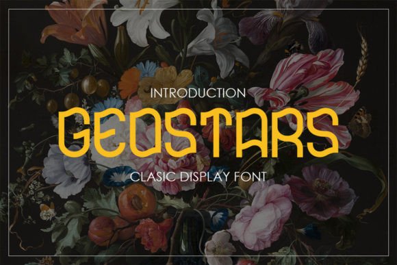 Geostars: A Vintage Display Font That Anchors Campaign Visuals