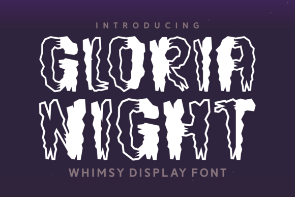 Gloria Night: A Spooky-Fun Display Font That Elevates Your Brand