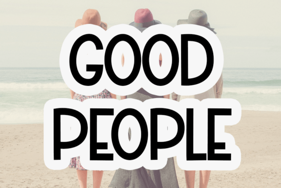 Good People: A Modern Handwritten Display Font for Digital Design