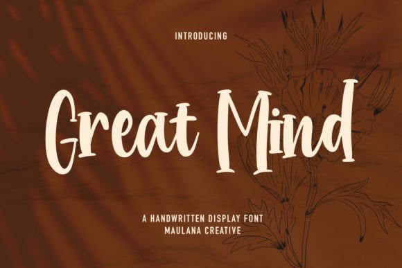 Great Mind: A Playful Handwritten Display Font for Digital Brands