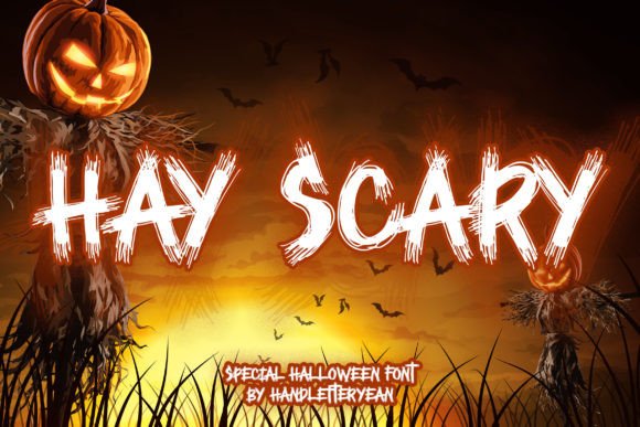 Hay Scary: A Thoughtful Halloween Display Font for Editorial Moments