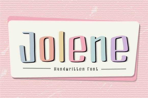 Jolene: A Playful Display Font That Delivers Personality