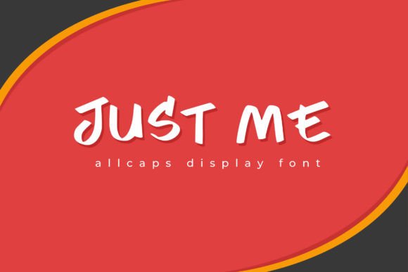 Just Me: A Friendly Display Font for Handmade Labels & Printables
