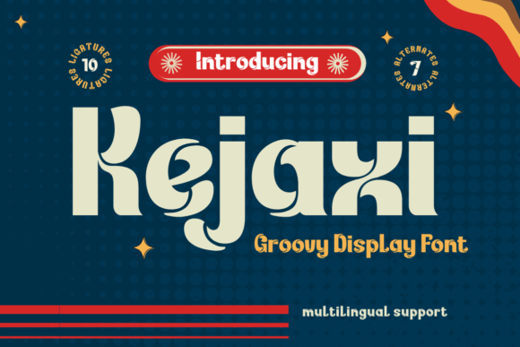 Kejaxi: A Psychedelic Display Typeface for Bold Digital Branding