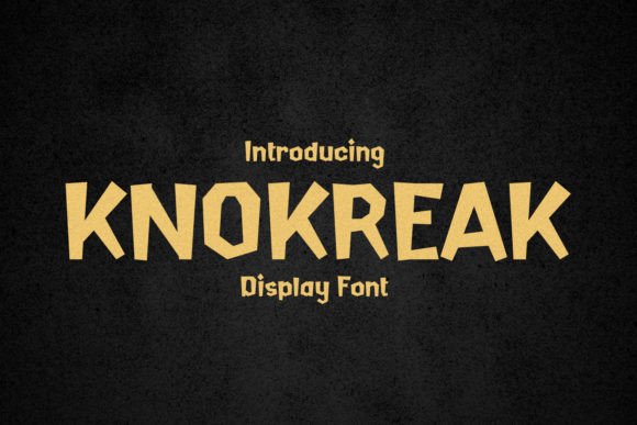 Knokreak: A Vintage Display Font That Elevates Digital Branding