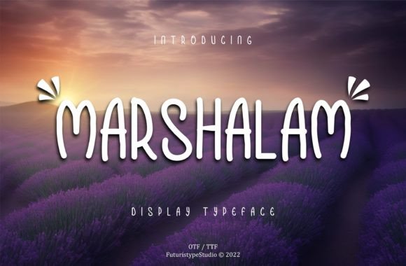 Marshalam: A Display Font That Makes Handmade Products Shine