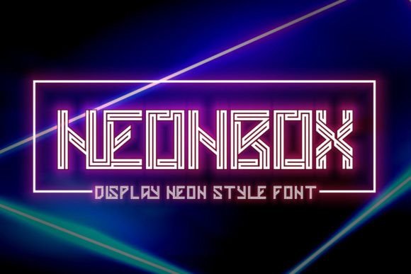 Neonbox: A Display Font That Cuts Through the Feed