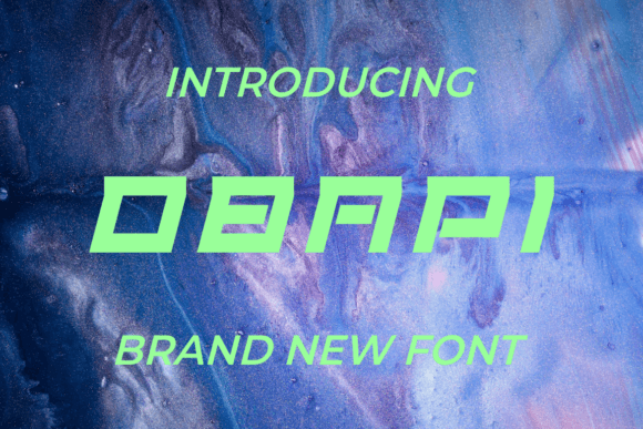 Obapi: A Bold Display Font for Modern Web Design