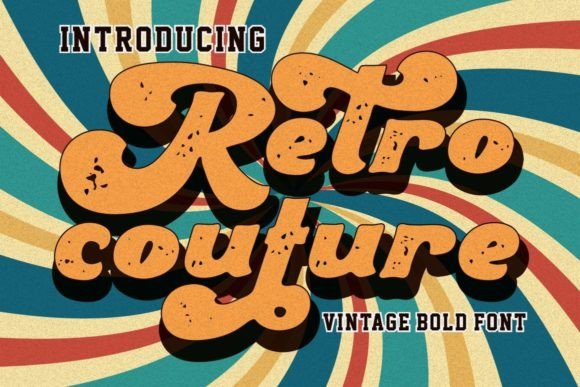 Retro Couture: A Vintage Script Display Font for Digital Branding