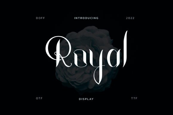 Royal: A Dazzling Script Display Font for Digital Branding