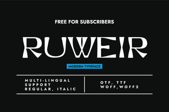 Ruweir: A Playful Yet Polished Display Font for Modern Web Design