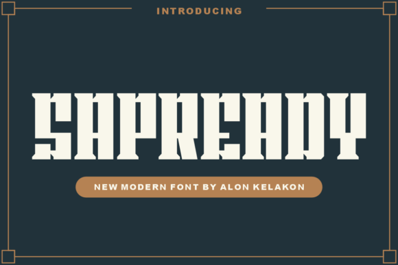 Sapready: A Modern Display Font for Digital Design