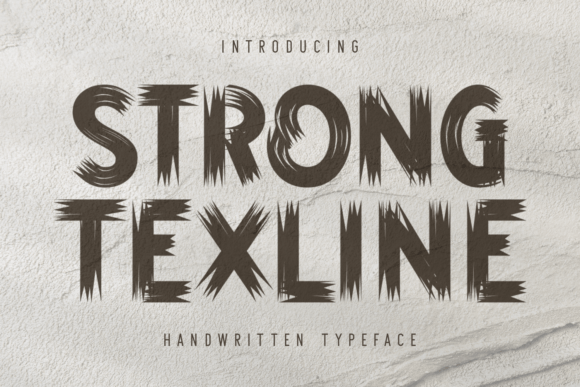 Strong Texline: A Handwritten Display Font That Makes Your Brand Feel Human
