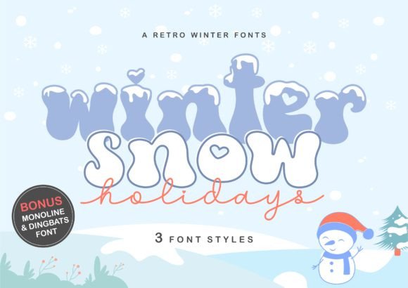 Wintersnow Holidays: A Display Font That Delivers Winter Magic—Without the Clutter